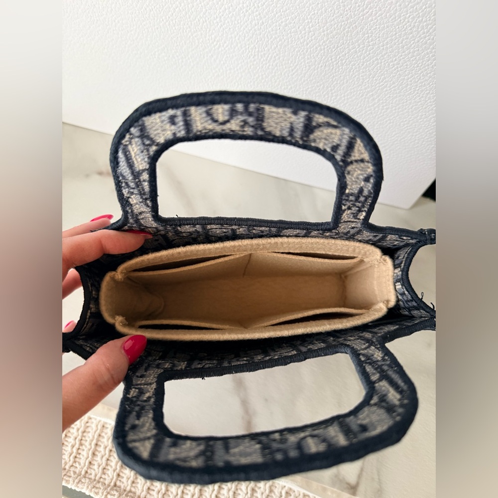 Dior Navy Blue Mini Book Tote Bag - Picture 9 of 12